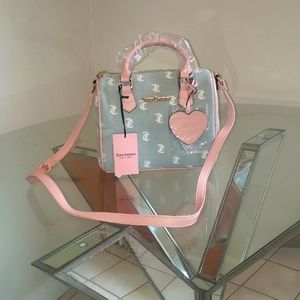 Juicy Couture gothic denim/white